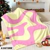 Pastel Swirls Winter Summer Flannel Blanket Throw Fleece Soft Fuzzy Plush Cozy Fleece Blankets for Sofa Ideal Gifts
