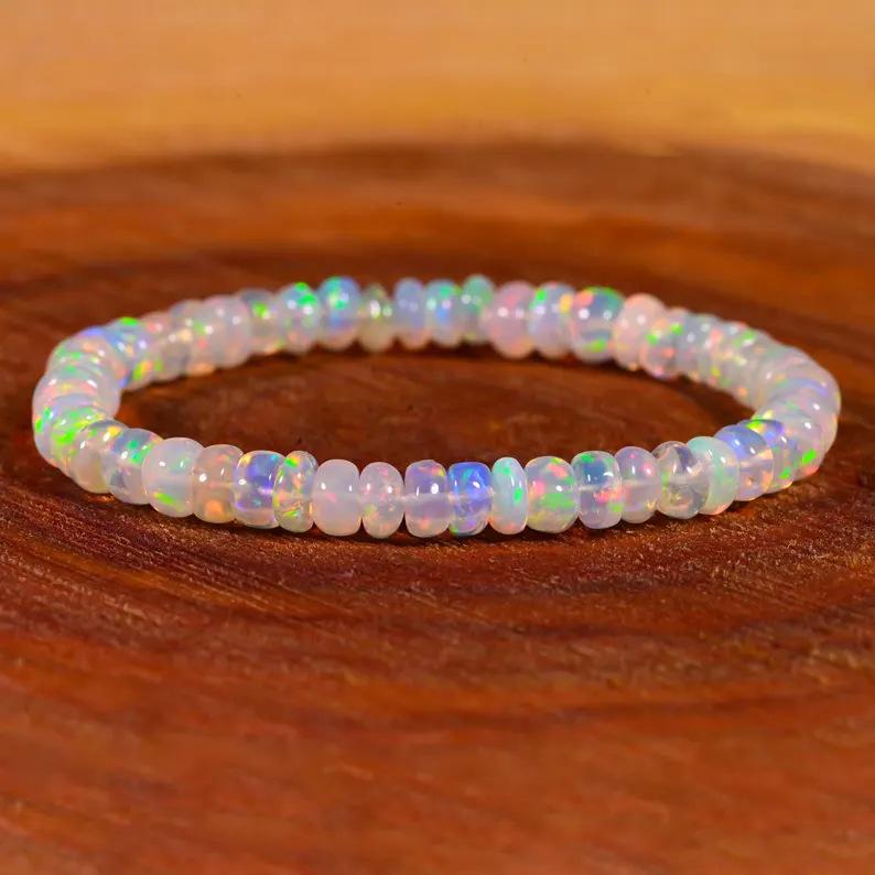 Fashion Beaded Bracelet Handmade Elastic Rope Bracelet Jewelry