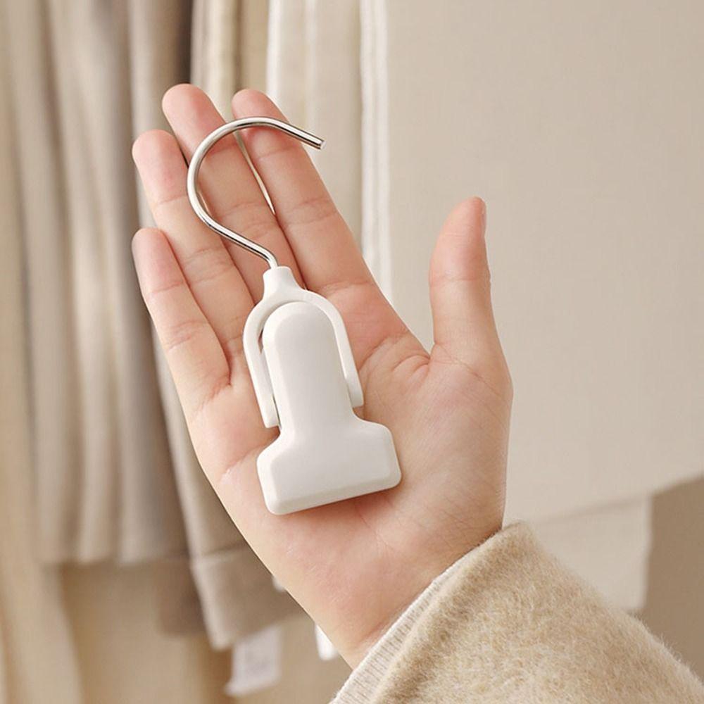 10Pcs Plastic Pants Socks Storage Clip Stackable Laundry Clothes Pegs Clothes Hangers  Closet