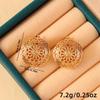 French Retro Light Luxury Openable Metal Earrings with Niche Design