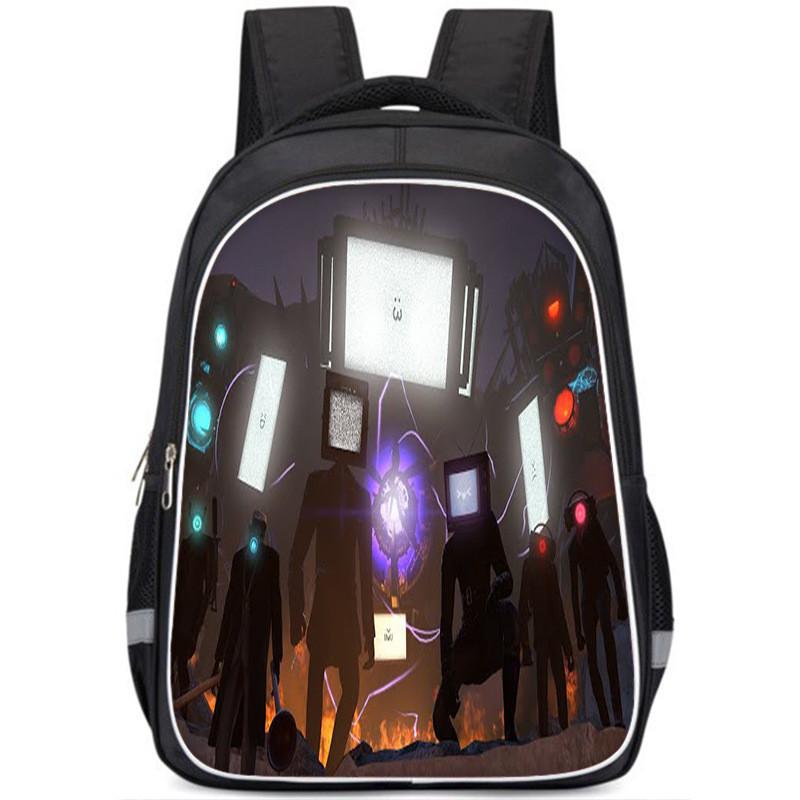 Spacious Dual-layer Nylon Backpack For Students Versatile School Bag Unisex Design 6,Small