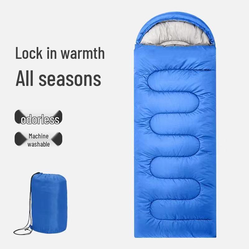 Vier-Jahreszeiten Erwachsenen-Schlafsack: Dick, Kältefest, Perfekt für Outdoor-Wintercamping