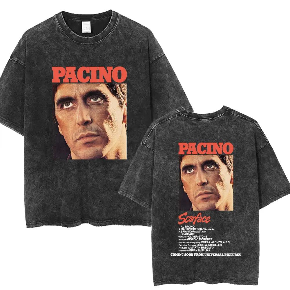 Streetwear Scarface Movie Always Tell The Truth Even When I Lie Tony Montana Washed T-shirt Men Vintage Punk