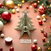 Christmas Tree Lantern Wooden Candlestick Table Lamp - Festive Home Decoration Ornament