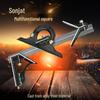 300mm Aluminum & Stainless Steel Multi-Functional Combination Square Set for Woodworking