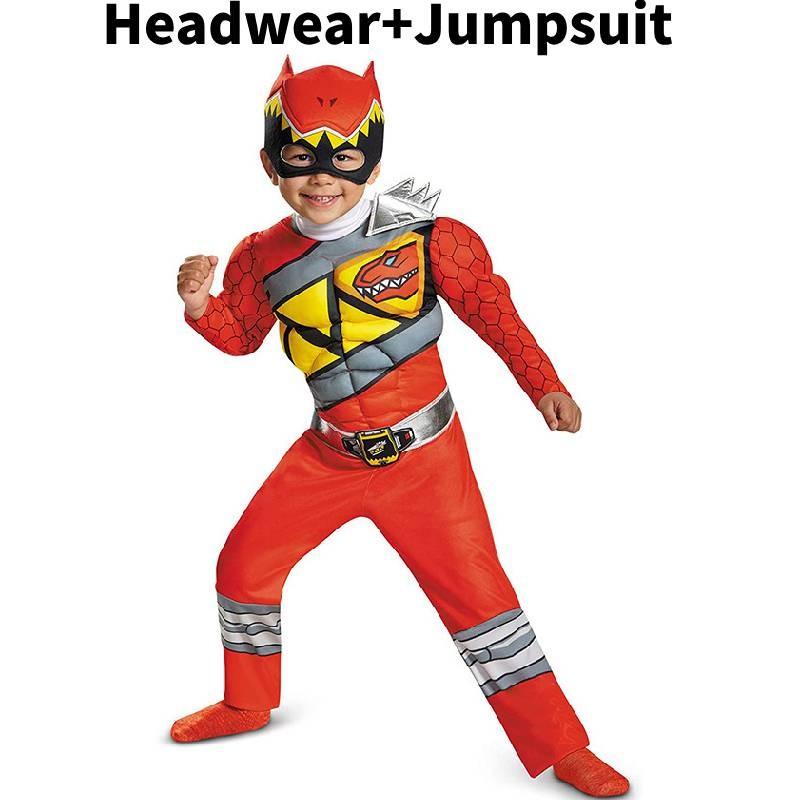 Mighty Morphin Power Rangers Cosplay Costume Jumpsuit Kids Halloween Party Gift