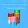 500/800PCS Multicolor Self-adhesive Label 40*30mm 40*60mm Label Sticker Thermal Paper  Supermarket