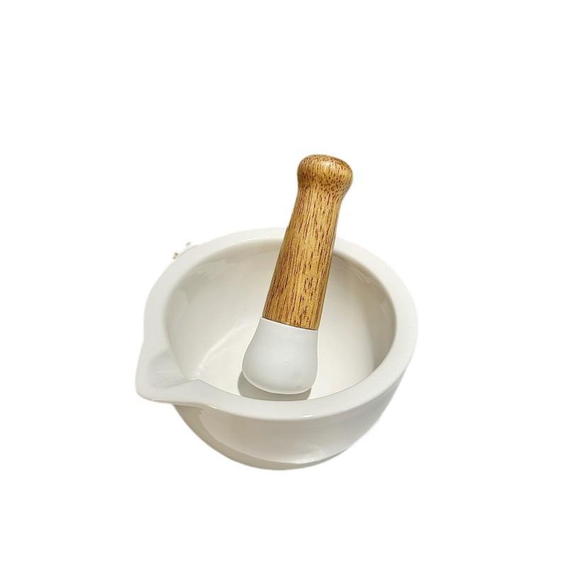 Ceramic Mortar & Pestle: Hunan Cuisine Garlic Grinder for Eggplant, Chili, and Tea.