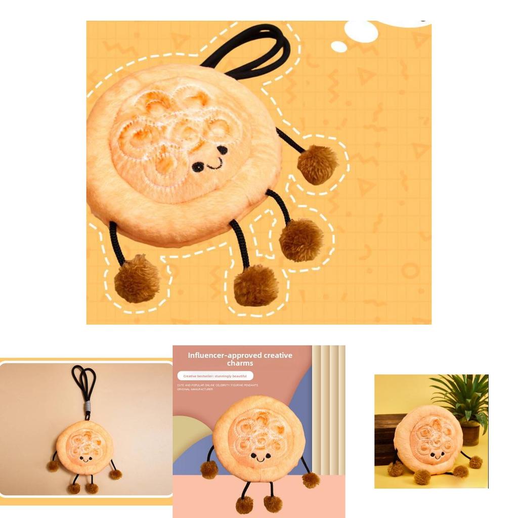 Xinjiang Souvenir Plush Naan Keychain Keyring With Hanging Strap For Travel Gifts