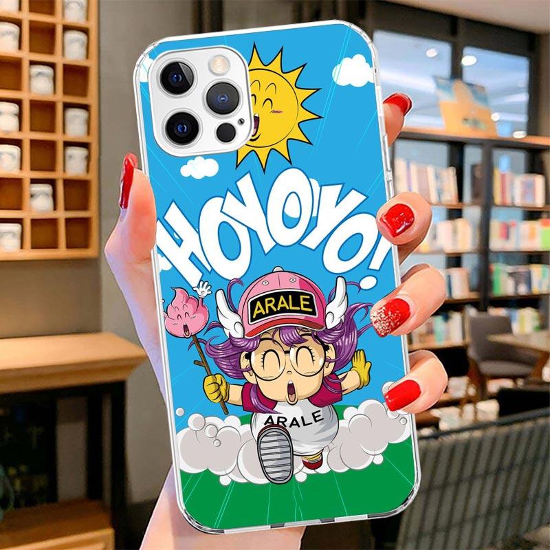 Dr Slump Arale Anime Cover Phone Case For iPhone 16 17 Air 15 14 Pro Max 16E Phone Case 13 Mini 12 11 7 SE 8 Print Pattern Fit C