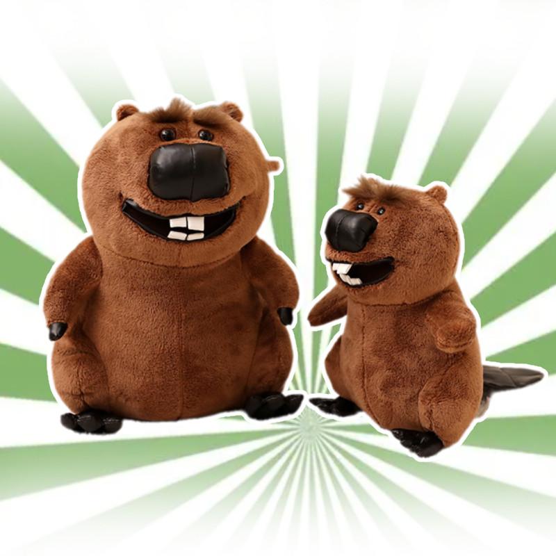 Adorable Beaver Plush Toy Soft Stuffed Animal Doll Cuddle Pillow Gift For Kids