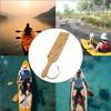 Wood Canoe Paddle Airflow Holes 13.3 Inch Boat Kayak Paddle Ergonomic Grip Wood Paddles Marine Tools Sturdy Shaft For Boating