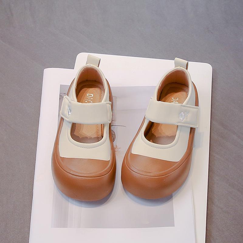 2026 New Girls Velcro Soft Sole Princess Casual Performance Ballet Shoes 30 бежевый