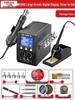 Delixi Electric 2-in-1 Soldering and Desoldering Station with Hot Air Gun and Worktable