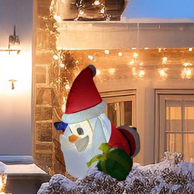 Christmas Inflatable Santa Lighted Large Waterproof Cute Yard Decoration Blowup