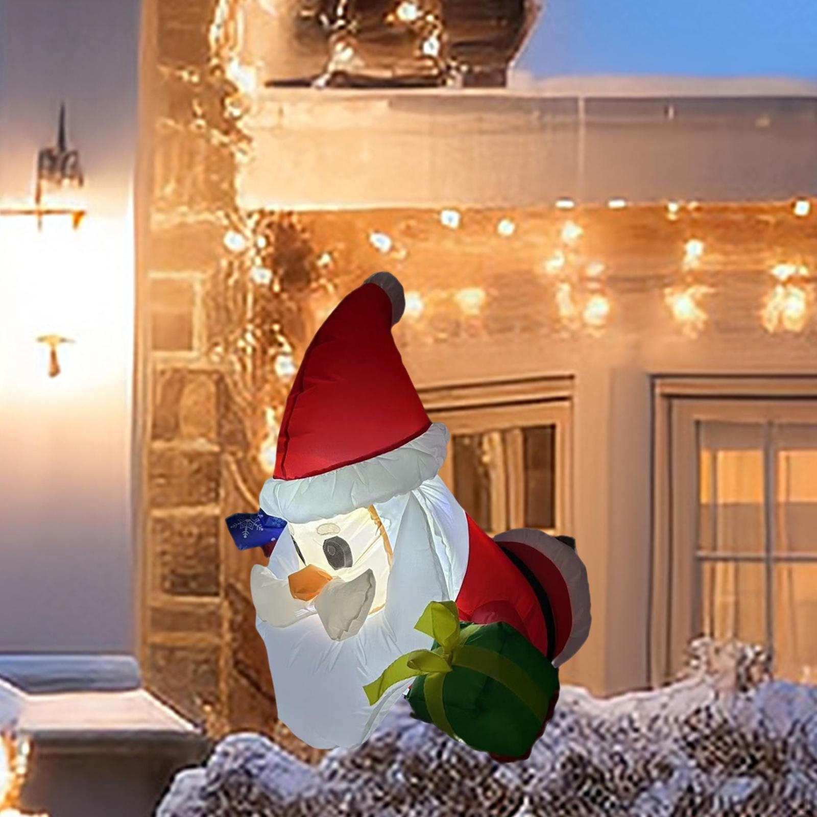 

Christmas Inflatable Santa Lighted Large Waterproof Cute Yard Decoration Blowup