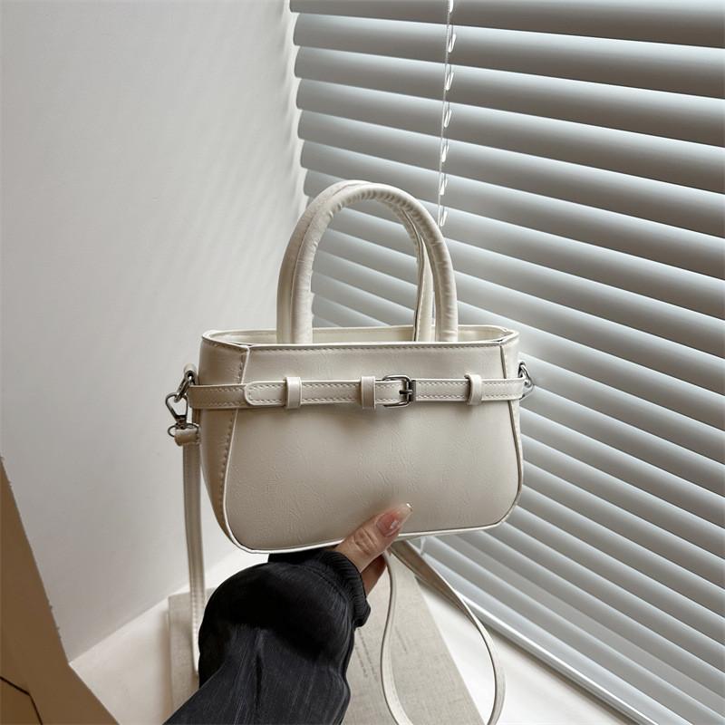 Womens Pu Small Square Bag With Top Zipper And Internal Phone Pocket For Daily Use