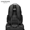 Men's Backpack, Kingsons 15.6'' Laptop Business Waterproof 23L Travel Bag with Luggage Strap, Durable Polyester Commuter Daypack