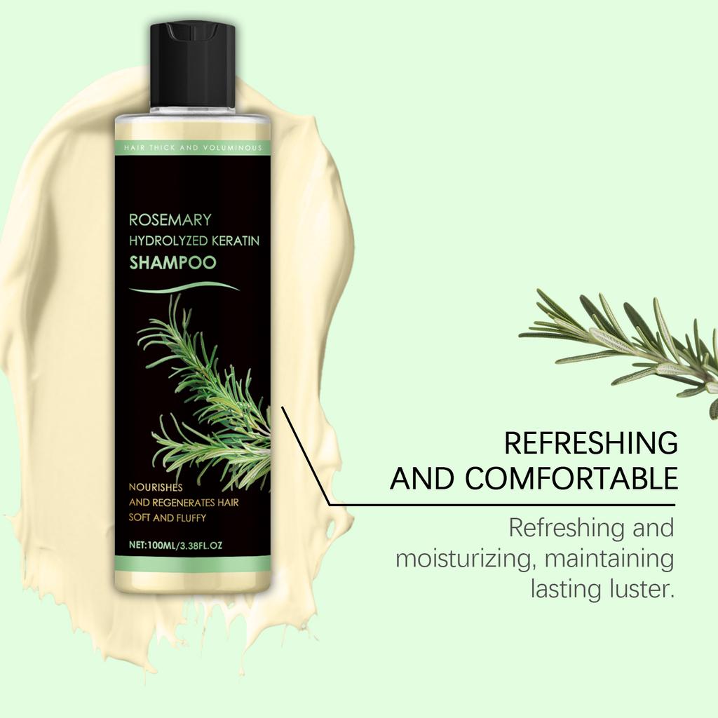 AMZ Rosmarin Shampoo: Tägliche Kopfhautreinigung, Haarfeuchtigkeit, Nährung, Natürlicher Glanz, Geschmeidigkeit und Hydration