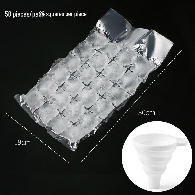 Qiwei Disposable Self-Sealing Ice Cube Bags
