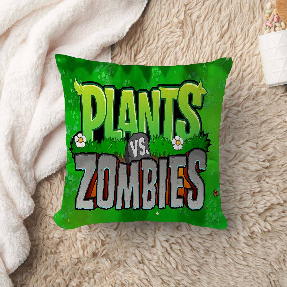 Classic Game P-Plants Vs Z-Zombies Personalized Pillow Cover Kids Bedroom Wild Party Decor Pillowcase Kid Birthday Shower Gift