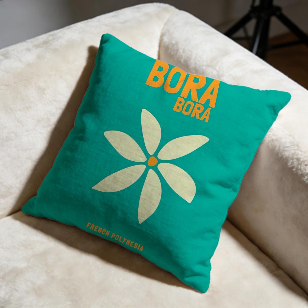 Travel Vacation Cushion Cover Soft Decorative Pillow Case Suitable for Bedroom Sofa Car Travel Use