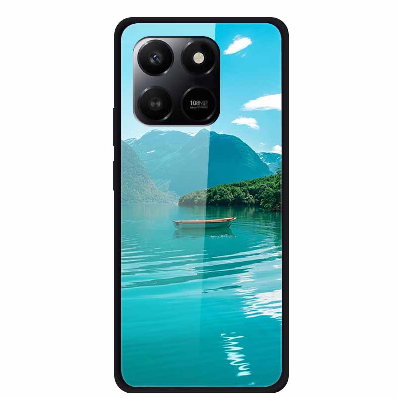 Glass Case For Honor X7d Play 10T 5G Case Soft Bumper Hard Tempered Glass Back Cover For Honor 400 Smart 2025 Phone Cases Fundas