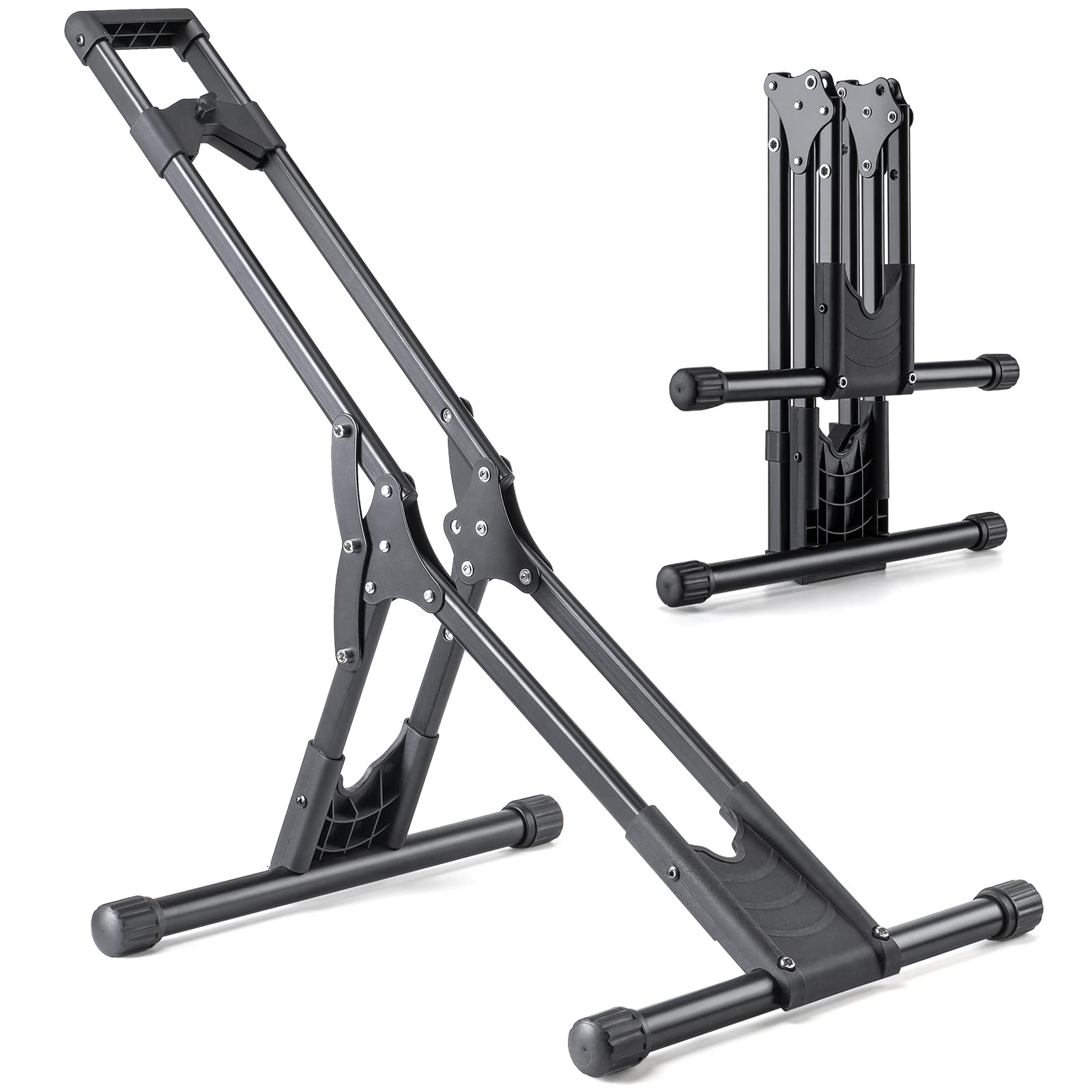 

CXWXC Bicycle Stand, Horizontal, Non-Toppling, Foldable, for Road Bikes and Cross Bikes, Single Bike Display Stand (T320)