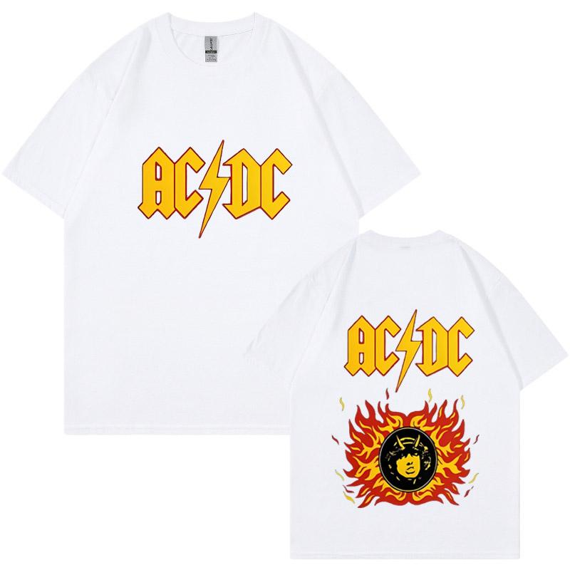 Летние мужские и женские футболки ACAB Classic Logo Футболка с круглым вырезом и короткими рукавами Футболка уличная одежда из хлопка S белый