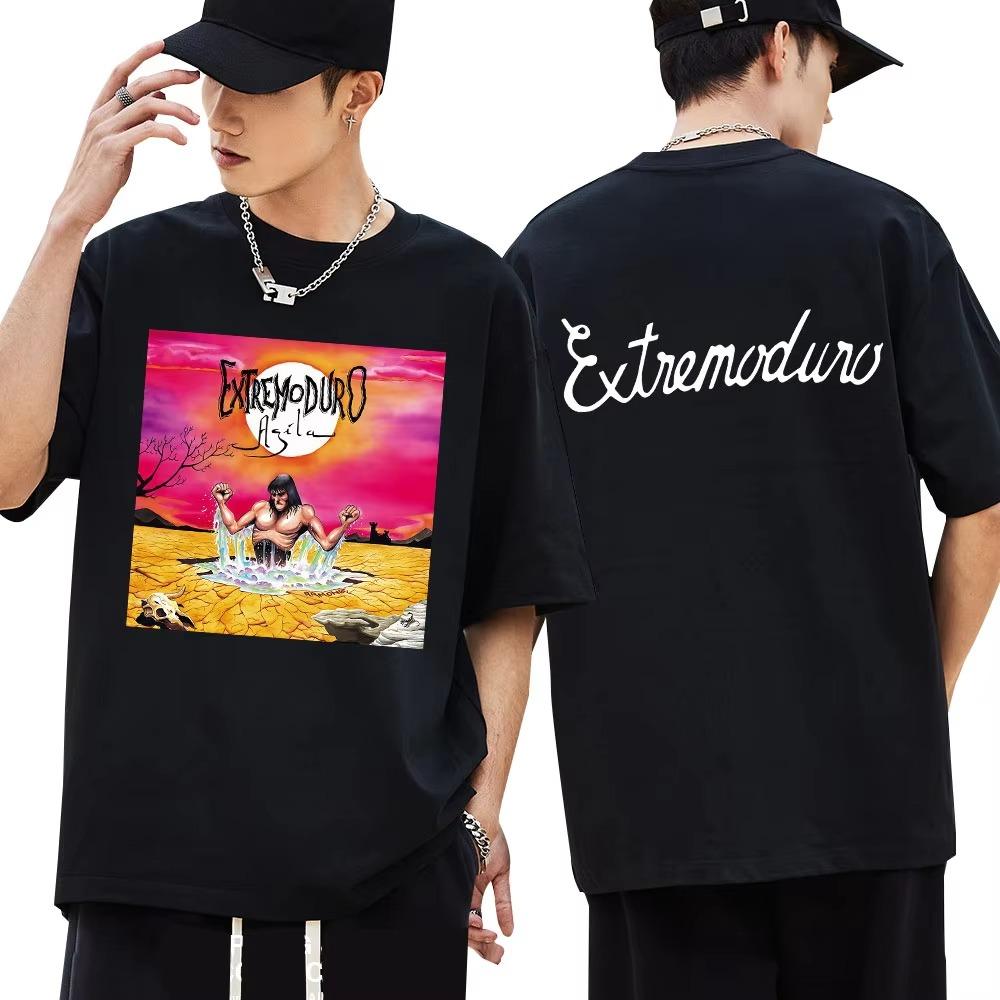 

Rock Band Extremoduro Agila Album Graphic Tshirts Men Women Fashion Vintage Hip Hop TShirt Cotton Loose Fans T Shirt Streetwear M
