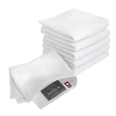 Imabari Towel Handkerchief Towel Handkerchief Set of 6 Off White 25 X 25 Cm Cotton Highly Absorbent Durable Plain Made In Japan HOTEL'S Approx. 100%