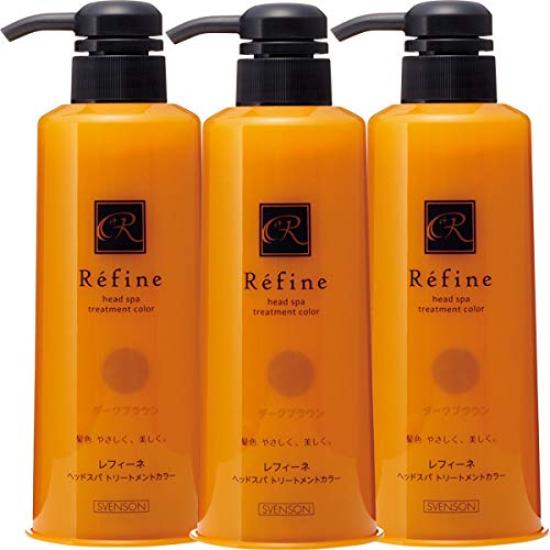 

Краска для седых волос Refine Hair Color Treatment R Starter Set 300 г [Старый продукт] 3 предмета (Темно коричневый)