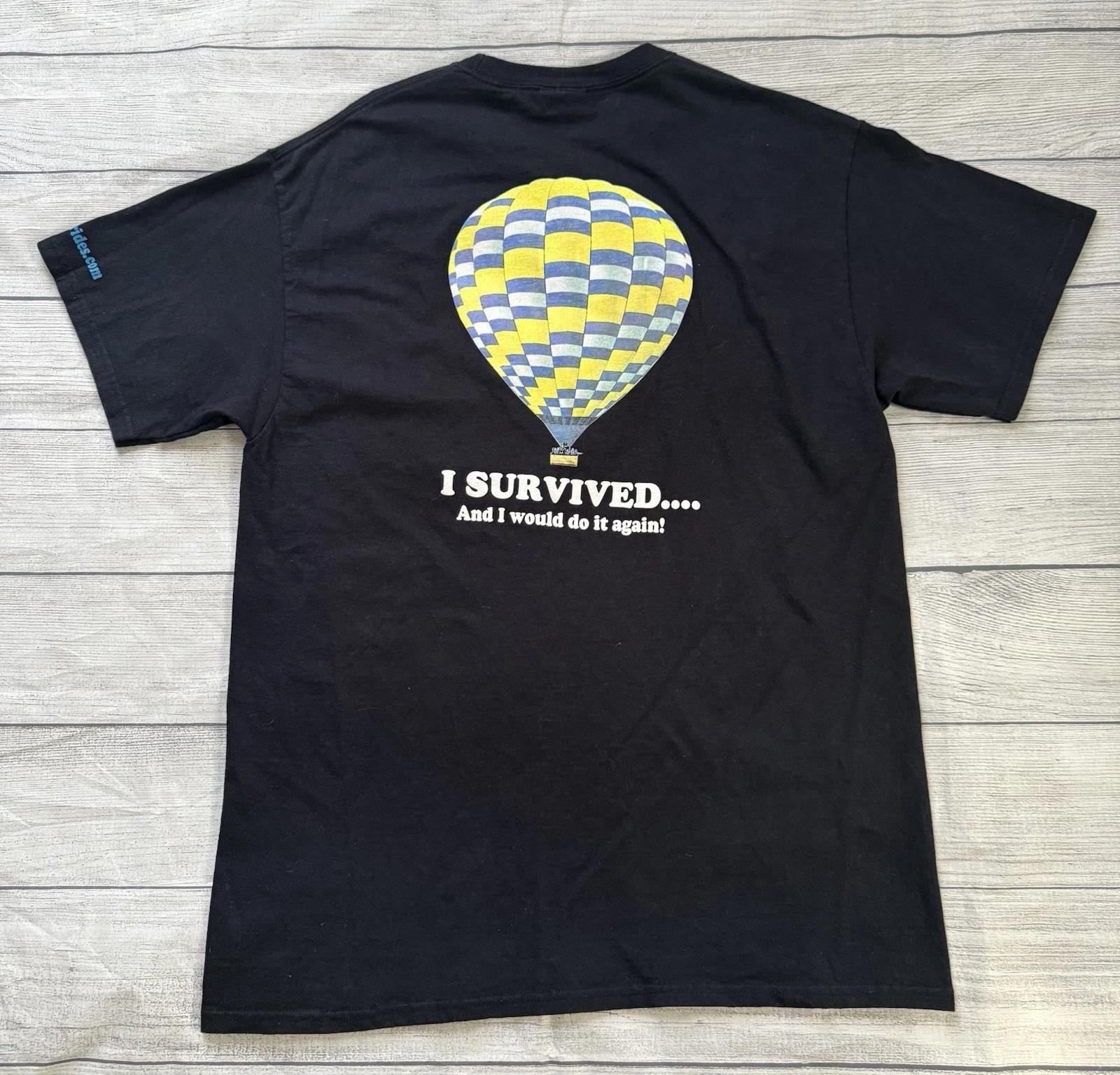Balloons Above The Valley Graphic T Shirt Napa Valley Hot Air Balloon Size Large 4XL
