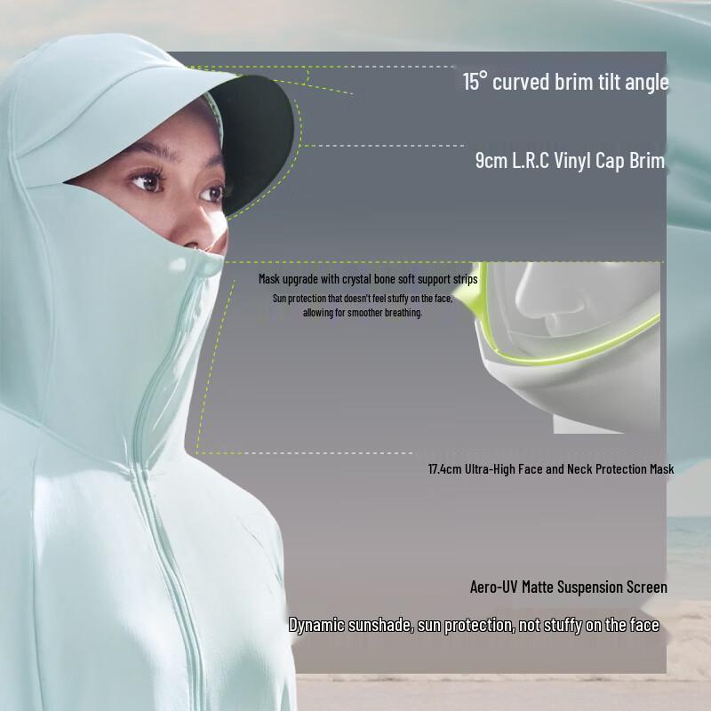 Beneunder Women's Full Protection UV Long Sun Protection Jacket AL006