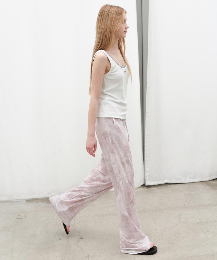 Leuba Watercolor Lounge Pants - Marble Pink