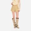 Black High-Waisted Women's A-Line Shorts - 2026 Spring/Autumn Korean Commuting Style, Versatile Slimming Outerwear.