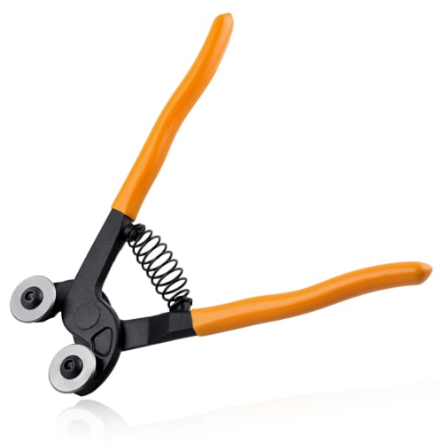 LEONTOOL Glass Tile Nippers, Mosaic Cutter, Roller-Type Mosaic Pliers with Carbide Wheel Blades, Glass Cutter, Glass Nippers, Tile Nippers, Tile Plier