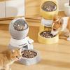 Leak-Proof Automatic Pet Feeder Large Capacity Cat Press Feeder Cat Feeding Bowl  Multi-Pet