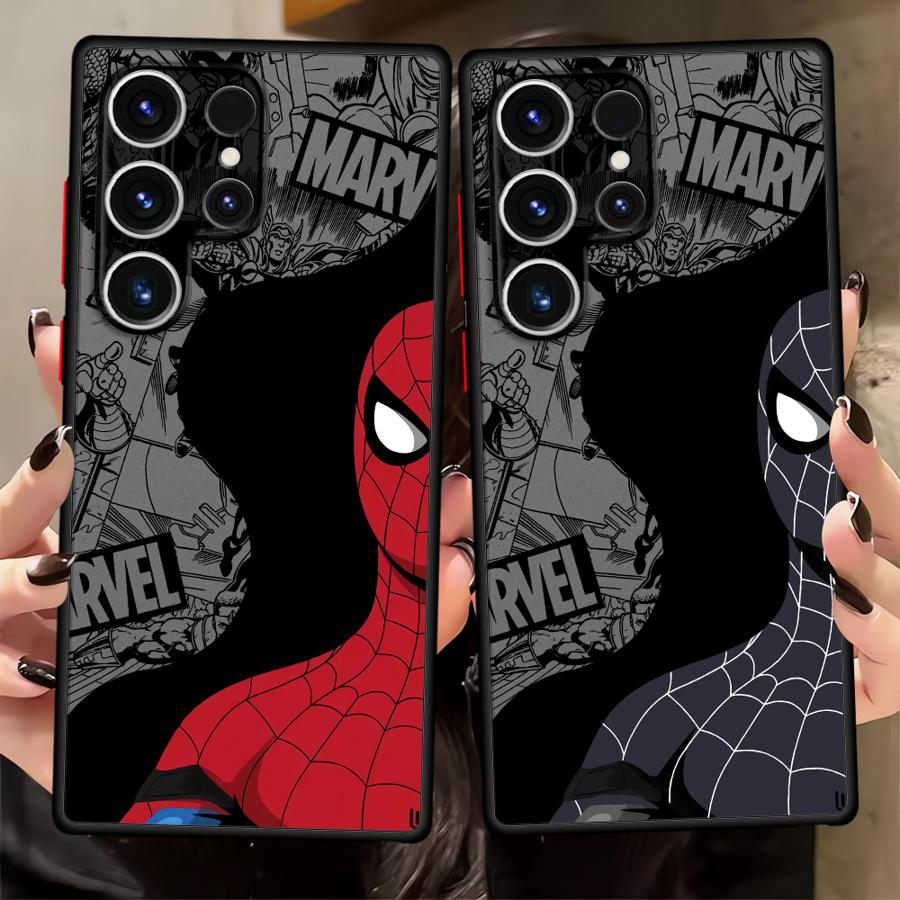 Case for Samsung Galaxy S26 S22 S23 FE S20 S25 Ultra S21 S24 Plus Note 20 10+ Funda Phone Cover Marvels Spider-Man Venom