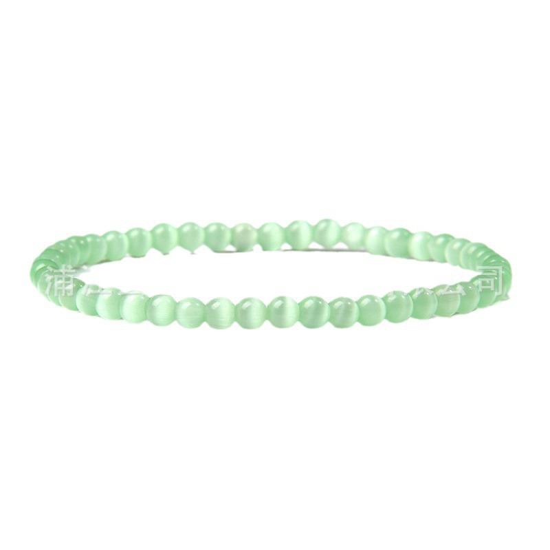 4mm Natural Agate Mini Energy Bracelet Women's Glossy Beads Semi-Precious Pulsera Jewellery Bracelet Bracelet