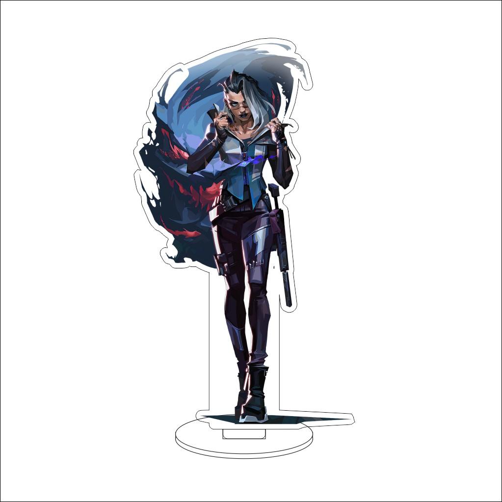 16CM VALORANT Acrylic Stand Model Waylay/Tejo/Clove/Vyse/Deadlock Figure Stand Halloween Gifts