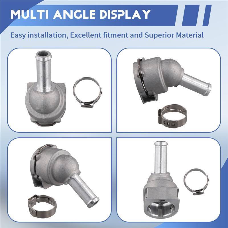 

For BMW 3 Series F35 B48 5 Series G38 330 530 535 Turbocharger Water Pipe Joint Aluminum Alloy