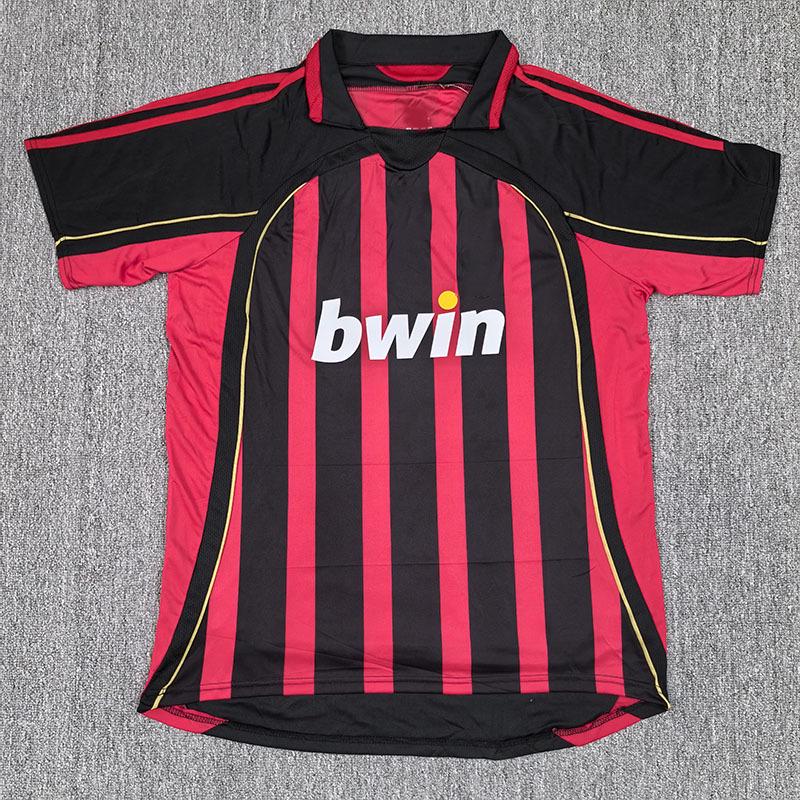 Retro 06-07 AC Home Short Sleeve Football Jersey (Sizes S-2XL) XL