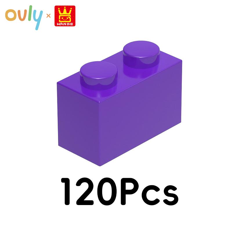 WANGE 2*1 Bausteine 120 Stück Kleine Kompatible Steine 2-Loch Hohe Elemente Zubehör MOC DIY Bulk Kinderspielzeug Nr.3004