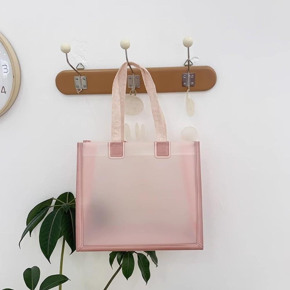 Waterproof Transparent Handbags Durable Reusable Bags Apparel Stores