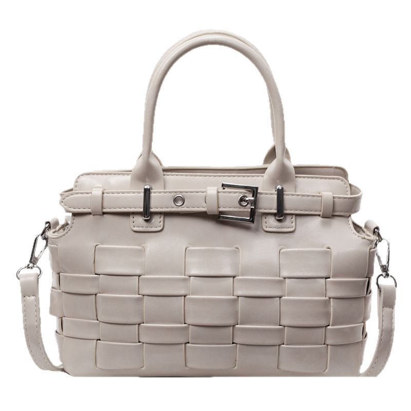 Premium retro handbag women's 2025 new woven shoulder bag commuter shoulder crossbody bucket bag