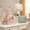 Three Zipper Hanging Toiletry Bag Large Capacity Cosmetic Bag Fashion Make Up Bags  Unisex