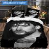 Bad Bunny Collage 3pcs K-pop music group Bedding set,Ideal for Bedroom, Dormitory,Including Duvet Cover And 2pcs Pillowcases,Fan gifts