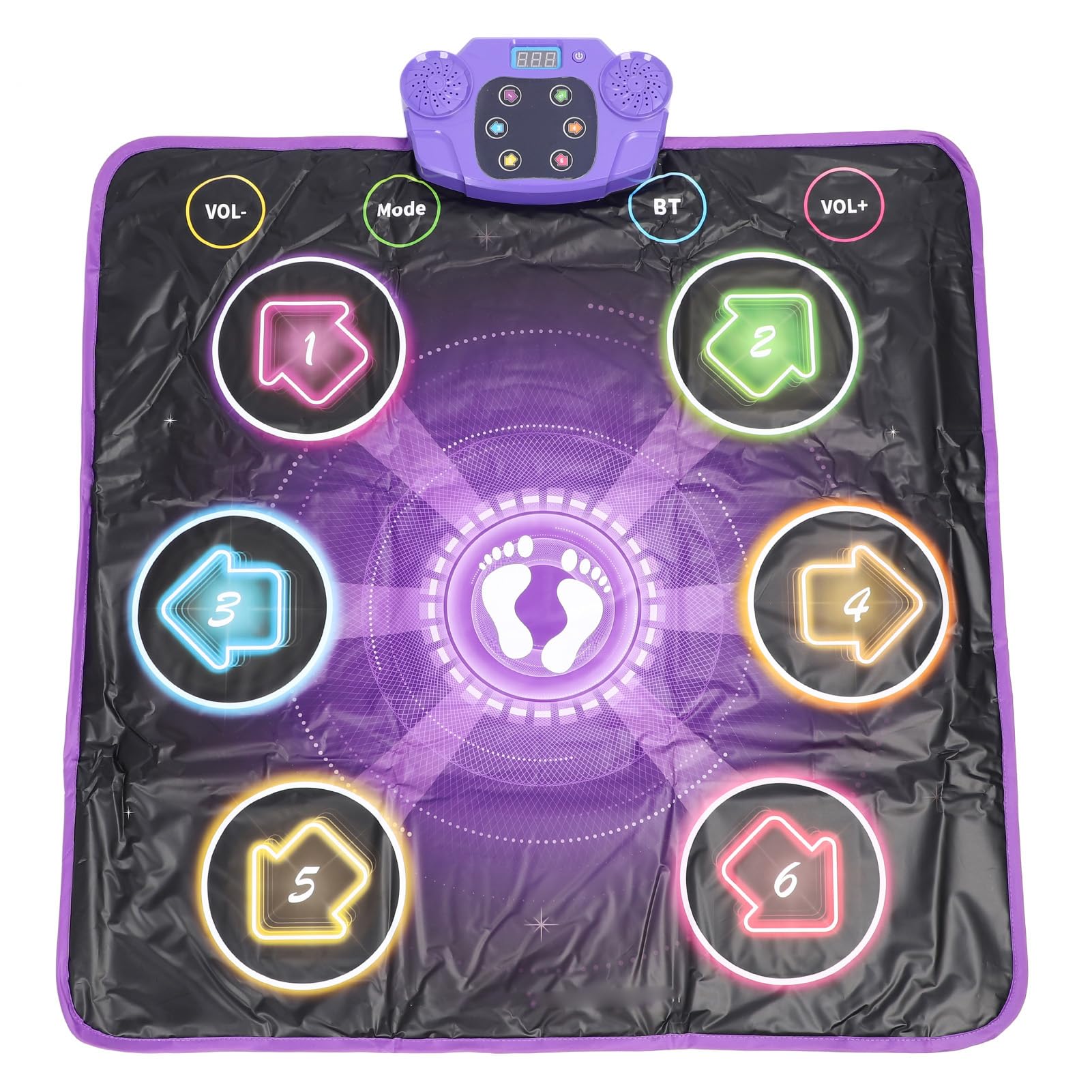 

Kids Dance Lighted Electronic Music Dance Rhythm Learning Game for Boys Portable Adjustable Fun at Outdoor Mat, Pad, Girls, Built-in Music, Design,