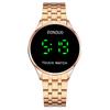 New Design Touch Screen LED Watch Digital Stainless Steel Band Wrist Led Watch